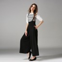 Damejumpsuit med brede ben 6