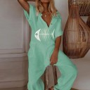 Damejumpsuit med fisk 4