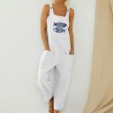 Damejumpsuit med fiskeprint 1
