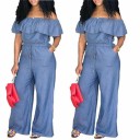 Damejumpsuit med flæser A2001 2