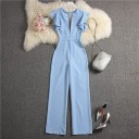Damejumpsuit med flæser A2030 5