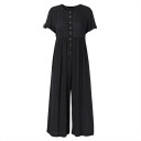 Damejumpsuit med knapper A2916 1