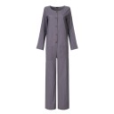 Damejumpsuit med knapper og lommer 3