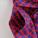 Damejumpsuit med mønster og kant 3