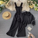 Damejumpsuit og skjorte crop top 3