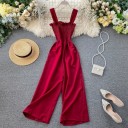 Damejumpsuit og skjorte crop top 2
