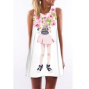 Damekjole med print A740 3