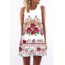 Damekjole med print A740 18