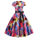 Damekjole med print A741 18