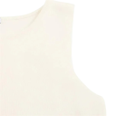 Damelegant beige vest med O-udskæring Knaplukning Enkeltfarvet stilfuld vest i let polyester til daglig brug 3