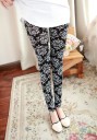 Dameleggings med blomster J1120 7