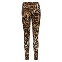 Dameleggings med leopardprint J521 2