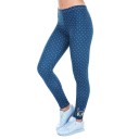 Dameleggings med polkaprikker - Blå 2