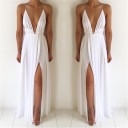 Damen-Abendkleid mit tiefem Ausschnitt J1803 1