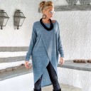 Damen asymmetrisches Kleid A2588 4 Damen asymmetrisches Kleid A2588 4