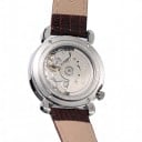 Damen Automatikuhren Berny Open Heart mit transparentem Deckel Wasserdicht bis 50 m Durchmesser 36 mm Edelstahl Saphirglas Lederarmband 4