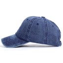 Damen Baseballcap mit Zopföffnung Baumwoll-Baseballmütze mit gewaschenem Vintage-Look Metallverschluss Kopfumfang 55 bis 60 cm 7