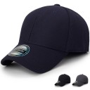 Damen Baseballkappe mit gebogenem Schirm Einfarbige Baumwollmütze mit Belüftungsöffnungen und Knopf oben Kopfumfang 56 bis 60 cm 10