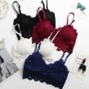 Damen Bralette-BH mit Blumen J2316 5