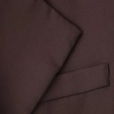 Damen braunes Sakko mit Revers und Taschen Elegantes einfarbiges Sakko mit Knöpfen aus Polyester Stylischer Blazer für die Herbst- und Wintersaison 3