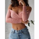 Damen-Crop-Top mit großem Ausschnitt A1217 8