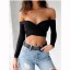 Damen-Crop-Top mit großem Ausschnitt A1217 6