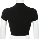 Damen Crop Top mit Gürtel 4