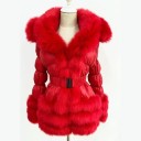 Damen-Daunenjacke mit Fell 3