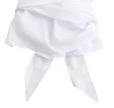 Damen elegante Bluse mit Kragen und langen Ärmeln Stilvolles Kimono mit Schleife in der Taille Einfarbige Bluse mit Knöpfen aus leichtem Polyester 4