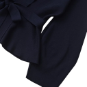 Damen elegantes Sakko mit Bindegürtel Einfarbiges Sakko mit V-Ausschnitt aus Polyester Stilvolle Jacke in verschiedenen Farben für Arbeit und gesellschaftliche Anlässe 6