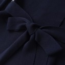 Damen elegantes Sakko mit Bindegürtel Einfarbiges Sakko mit V-Ausschnitt aus Polyester Stilvolle Jacke in verschiedenen Farben für Arbeit und gesellschaftliche Anlässe 8