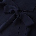 Damen elegantes Sakko mit Bindegürtel Einfarbiges Sakko mit V-Ausschnitt aus Polyester Stilvolle Jacke in verschiedenen Farben für jeden Anlass 12