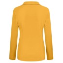 Damen elegantes Sakko mit Kragen Einfarbiges Blazersakko mit Knöpfen aus Polyester Stilvolle Jacke in verschiedenen Farben für den Alltag 5