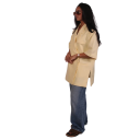 Damen elegantes Sakko mit Kragen und kurzen Ärmeln Einfarbiges Sakko aus Polyester und Baumwolle Stylischer Sommerblazer in verschiedenen Farben für Arbeit und Freizeit 3