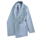 Damen elegantes Sakko mit Revers und Taschen Einfarbiges Sakko aus Polyester Stilvolle Jacke in verschiedenen Farben für Büro, gesellschaftliche Anlässe und Freizeit 6