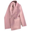 Damen elegantes Sakko mit Revers und Taschen Einfarbiges Sakko aus Polyester Stilvolle Jacke in verschiedenen Farben für Büro, gesellschaftliche Anlässe und Freizeit 7