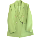 Damen elegantes Sakko mit Revers und Taschen Einfarbiges Sakko aus Polyester Stilvolle Jacke in verschiedenen Farben für Büro, gesellschaftliche Anlässe und Freizeit 2