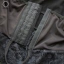 Damen erotische Nachthemd in Übergröße aus feiner Spitze Schleife mit Schleife unter der Brust Transparenter Rock Hakenverschluss Strings im Paket 11
