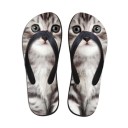 Damen-Flip-Flops mit Katzenmotiv 1