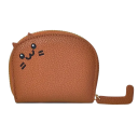 Damen-Geldbörse mit Katzenmotiv, 10,5 x 8,5 x 2,5 cm, PU-Leder, mehrere Kartenfächer, modische Geldbörse, süßer Ausweishalter 6