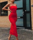 Damen gerafftes Kleid 3