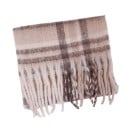 Damen gestreifte Schal 220 x 50 cm Weiche Kaschmir-Optik aus Polyester Elegantes, wärmendes Winteraccessoire Stilvoller Damenschal für jeden 4