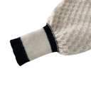 Damen gestreifter Cardigan mit langen Ärmeln aus Acetat Eleganter Pullover mit Knöpfen und Taschen auf der Brust Universelle Größe Modischer Damenstil 3