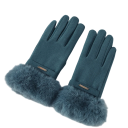 Damen gestrickte Touchscreen-Handschuhe Einheitsgröße Warme Winterhandschuhe aus Baumwolle und Polyester für den täglichen Gebrauch 1