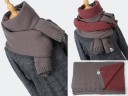 Damen gestrickter Winterschal J3189 18