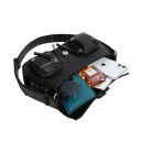 Damen Goth Tasche 28 x 7 x 15 cm Kunstleder und Polyester Dunkles alternatives Design Stylische Umhängetasche 6