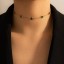 Damen-Halskette mit Steinen D136 2