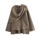 Damen Herbstjacke mit lockerer Passform Eleganter schichtbarer Kragen Stilvolle Stadtjacke Modische Oberbekleidung Lässige Kleidung 1