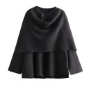 Damen Herbstjacke mit lockerer Passform Eleganter schichtbarer Kragen Stilvolle Stadtjacke Modische Oberbekleidung Lässige Kleidung für kalte Tage 5