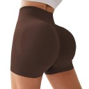 Damen High Waist Sportshorts Push-Up Effekt Lifting Shorts für Yoga Fitness Laufen Elastische Nahtlose Gym Shorts 6